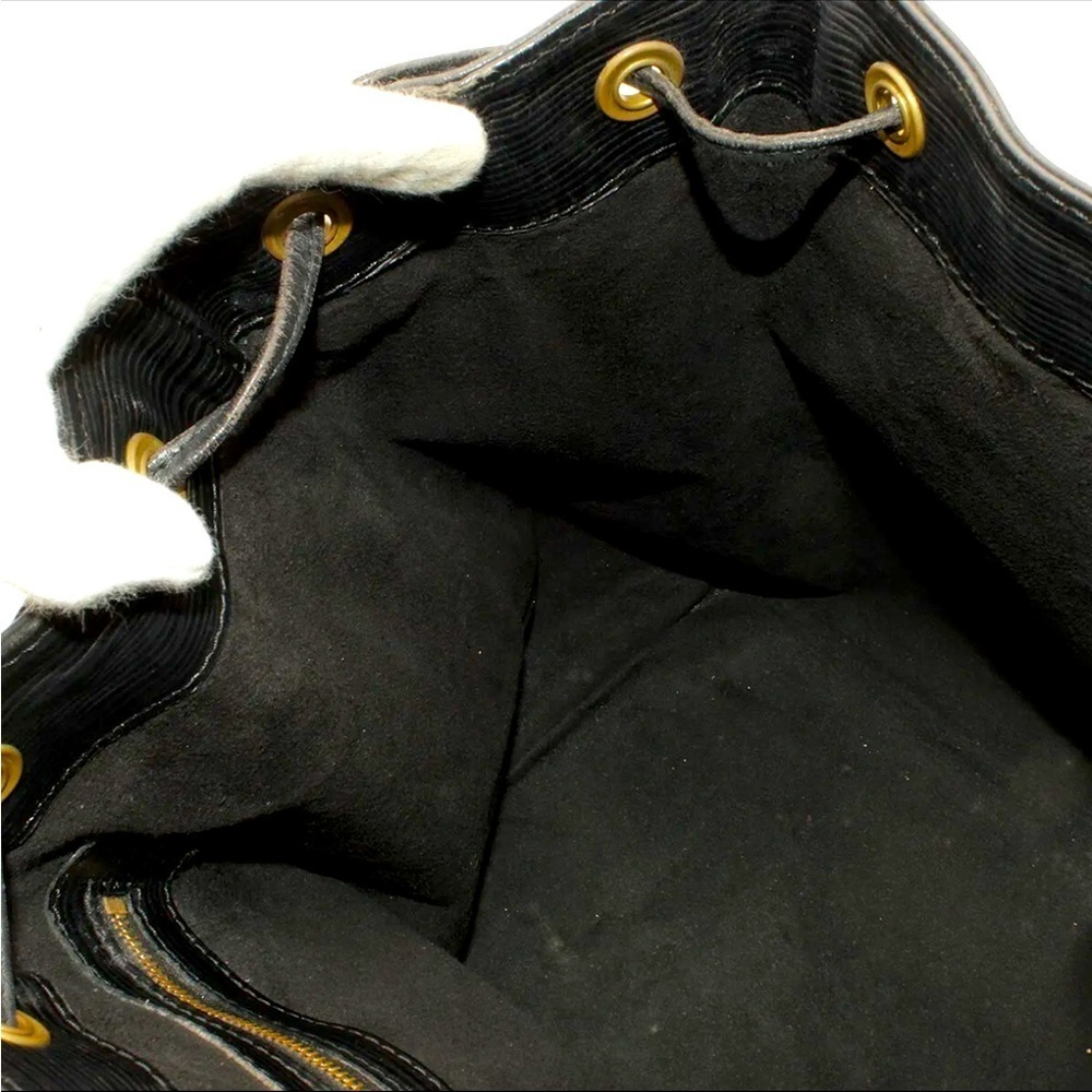Louis Vuitton Epi Leather Petit Noe Drawstring Shoulder Bag Black C2570​​​ - Picture 8 of 10